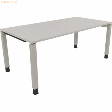 4003969079526 - Schreibtisch All in One 810034181 höhenverstellbar 68-82cm (H) rechteckig lichtgrau   silberaluminium 4003969079526 Soennecke