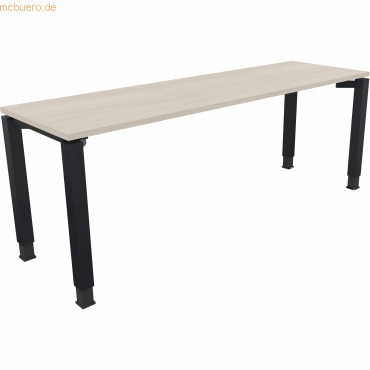 4003969079595 - Schreibtisch All in One 810034672 höhenverstellbar 68-82cm (H) rechteckig akaziehell anthrazit metallic 4003969079595 Soenn 4003969079595 - Schreibtisch All in One 810034672 höhenverstellbar 68-82cm (H) rechteckig akaziehell anthrazit metallic 4003969079595 Soenn