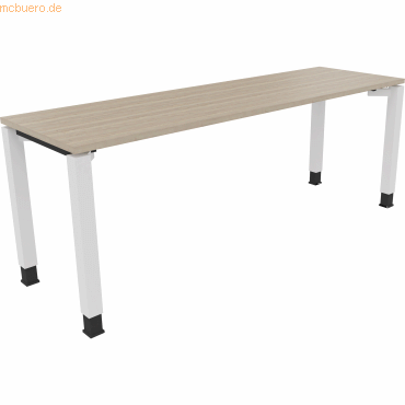 4003969079625 - Schreibtisch All in One 810034871 höhenverstellbar 68-82cm (H) rechteckig eiche natur verkehrsweiß 4003969079625 Soennecken 4003969079625 - Schreibtisch All in One 810034871 höhenverstellbar 68-82cm (H) rechteckig eiche natur verkehrsweiß 4003969079625 Soennecken