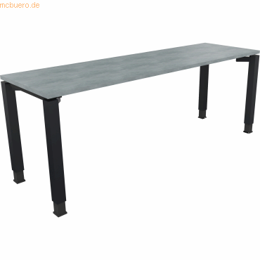 4003969079632 - Schreibtisch All in One 810034683 höhenverstellbar 68-82cm (H) rechteckig beton hell anthrazit metallic 4003969079632 Soenn 4003969079632 - Schreibtisch All in One 810034683 höhenverstellbar 68-82cm (H) rechteckig beton hell anthrazit metallic 4003969079632 Soenn