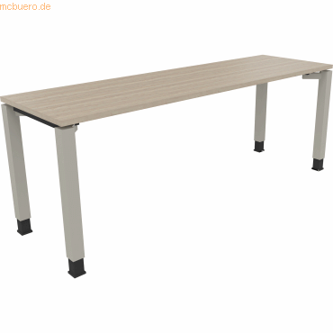 4003969079656 - Schreibtisch All in One 810034771 höhenverstellbar 68-82cm (H) rechteckig eiche natur silberaluminium 4003969079656 Soennec 4003969079656 - Schreibtisch All in One 810034771 höhenverstellbar 68-82cm (H) rechteckig eiche natur silberaluminium 4003969079656 Soennec