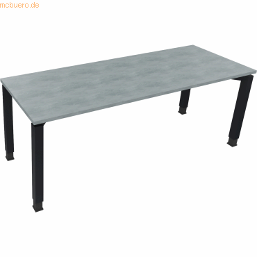 4003969079700 - Schreibtisch All in One 810034983 höhenverstellbar 68-82cm (H) rechteckig beton hell anthrazit metallic 4003969079700 Soenn 4003969079700 - Schreibtisch All in One 810034983 höhenverstellbar 68-82cm (H) rechteckig beton hell anthrazit metallic 4003969079700 Soenn