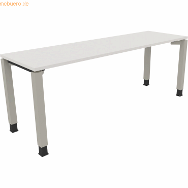 4003969079748 - Schreibtisch All in One 810034701 höhenverstellbar 68-82cm (H) rechteckig diamant weiß   silberaluminium 4003969079748 Soenne