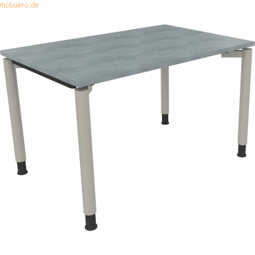 4003969079809 - Schreibtisch All in One 810036883 höhenverstellbar 68-82cm (H) rechteckig beton hell   silberaluminium 4003969079809 Soenneck