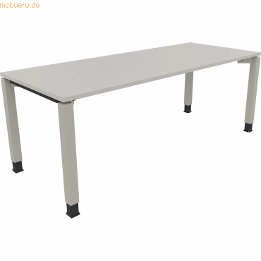 4003969079984 - Schreibtisch All in One 810035381 höhenverstellbar 68-82cm (H) rechteckig lichtgrau silberaluminium 4003969079984 Soennecke 4003969079984 - Schreibtisch All in One 810035381 höhenverstellbar 68-82cm (H) rechteckig lichtgrau silberaluminium 4003969079984 Soennecke