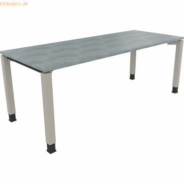 4003969080072 - Schreibtisch All in One 810035383 höhenverstellbar 68-82cm (H) rechteckig beton hell silberaluminium 4003969080072 Soenneck 4003969080072 - Schreibtisch All in One 810035383 höhenverstellbar 68-82cm (H) rechteckig beton hell silberaluminium 4003969080072 Soenneck