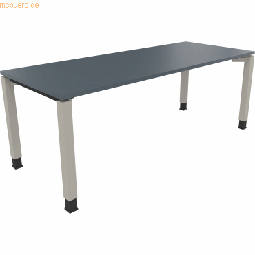 4003969080096 - Schreibtisch All in One 810035382 höhenverstellbar 68-82cm (H) rechteckig lavagrau silberaluminium 4003969080096 Soennecken 4003969080096 - Schreibtisch All in One 810035382 höhenverstellbar 68-82cm (H) rechteckig lavagrau silberaluminium 4003969080096 Soennecken