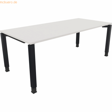 4003969080119 - Schreibtisch All in One 810035501 höhenverstellbar 68-82cm (H) rechteckig diamantweiß   anthrazitmetallic 4003969080119 Soenn