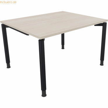 4003969080294 - Schreibtisch All in One 810035872 höhenverstellbar 68-82cm (H) rechteckig akazie hell   anthrazitmetallic 4003969080294 Soenn