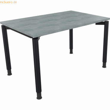 4003969080546 - Schreibtisch All in One 810036783 höhenverstellbar 68-82cm (H) rechteckig beton hell   anthrazitmetallic 4003969080546 Soenne