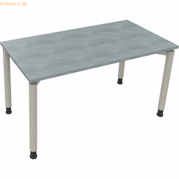 4003969080744 - Schreibtisch All in One 810038083 höhenverstellbar 68-82cm (H) rechteckig beton hell silberaluminium 4003969080744 Soenneck 4003969080744 - Schreibtisch All in One 810038083 höhenverstellbar 68-82cm (H) rechteckig beton hell silberaluminium 4003969080744 Soenneck