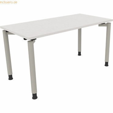 4003969080836 - Schreibtisch All in One 810038001 höhenverstellbar 68-82cm (H) rechteckig diamant weiß silberaluminium 4003969080836 Soenne 4003969080836 - Schreibtisch All in One 810038001 höhenverstellbar 68-82cm (H) rechteckig diamant weiß silberaluminium 4003969080836 Soenne