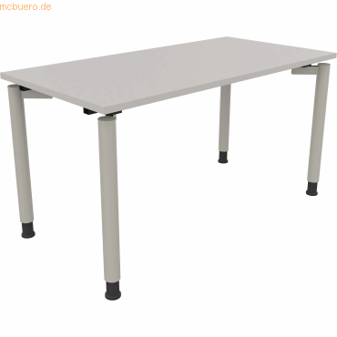 4003969080874 - Schreibtisch All in One 810038081 höhenverstellbar 68-82cm (H) rechteckig lichtgrau silberaluminium 4003969080874 Soennecke 4003969080874 - Schreibtisch All in One 810038081 höhenverstellbar 68-82cm (H) rechteckig lichtgrau silberaluminium 4003969080874 Soennecke
