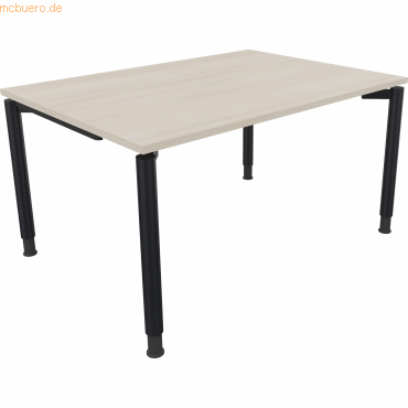 4003969081017 - Schreibtisch All in One 810037372 höhenverstellbar 68-82cm (H) rechteckig akazie hell anthrazitmetallic 4003969081017 Soenn 4003969081017 - Schreibtisch All in One 810037372 höhenverstellbar 68-82cm (H) rechteckig akazie hell anthrazitmetallic 4003969081017 Soenn