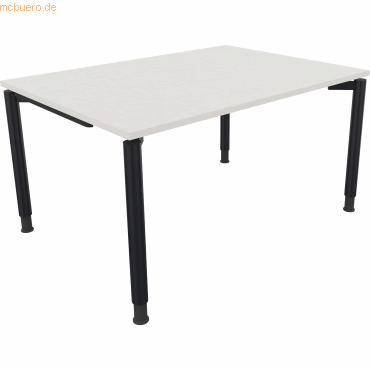 4003969081031 - Schreibtisch All in One 810037301 höhenverstellbar 68-82cm (H) rechteckig diamantweiß   anthrazitmetallic 4003969081031 Soenn