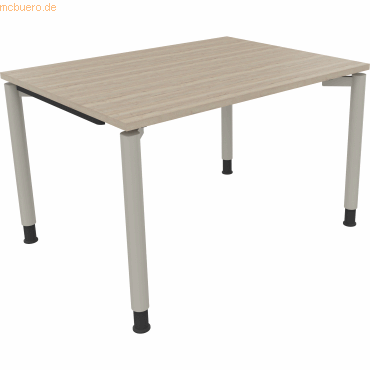 4003969081055 - Schreibtisch All in One 810037171 höhenverstellbar 68-82cm (H) rechteckig eiche natur silberaluminium 4003969081055 Soennec 4003969081055 - Schreibtisch All in One 810037171 höhenverstellbar 68-82cm (H) rechteckig eiche natur silberaluminium 4003969081055 Soennec