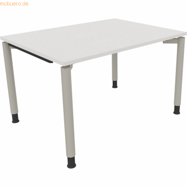 4003969081093 - Schreibtisch All in One 810037101 höhenverstellbar 68-82cm (H) rechteckig diamant weiß   silberaluminium 4003969081093 Soenne