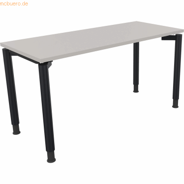 4003969081154 - Schreibtisch All in One 810037681 höhenverstellbar 68-82cm (H) rechteckig lichtgrau   anthrazitmetallic 4003969081154 Soennec