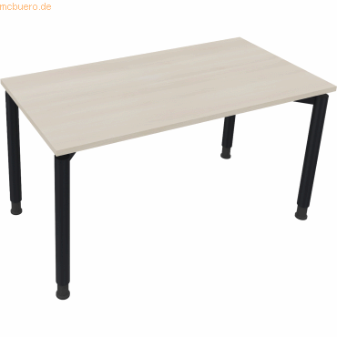 4003969081253 - Schreibtisch All in One 810037972 höhenverstellbar 68-82cm (H) rechteckig akazie hell anthrazit metallic 4003969081253 Soen 4003969081253 - Schreibtisch All in One 810037972 höhenverstellbar 68-82cm (H) rechteckig akazie hell anthrazit metallic 4003969081253 Soen