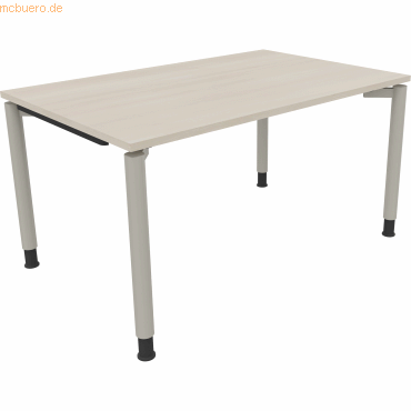 4003969081406 - Schreibtisch All in One 810038672 höhenverstellbar 68-82cm (H) rechteckig akazie hell silberaluminium 4003969081406 Soennec 4003969081406 - Schreibtisch All in One 810038672 höhenverstellbar 68-82cm (H) rechteckig akazie hell silberaluminium 4003969081406 Soennec