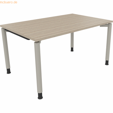 4003969081499 - Schreibtisch All in One 810038671 höhenverstellbar 68-82cm (H) rechteckig eiche natur silberaluminium 4003969081499 Soennec 4003969081499 - Schreibtisch All in One 810038671 höhenverstellbar 68-82cm (H) rechteckig eiche natur silberaluminium 4003969081499 Soennec