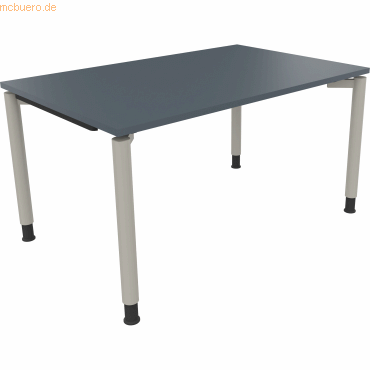 4003969081529 - Schreibtisch All in One 810038682 höhenverstellbar 68-82cm (H) rechteckig lavagrau   silberaluminium 4003969081529 Soennecken