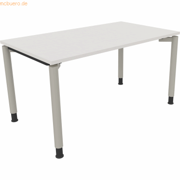 4003969081659 - Schreibtisch All in One 810038301 höhenverstellbar 68-82cm (H) rechteckig diamantweiß silberaluminium 4003969081659 Soennec 4003969081659 - Schreibtisch All in One 810038301 höhenverstellbar 68-82cm (H) rechteckig diamantweiß silberaluminium 4003969081659 Soennec