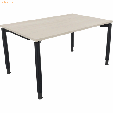 4003969081710 - Schreibtisch All in One 810038572 höhenverstellbar 68-82cm (H) rechteckig akazie hell anthrazit metallic 4003969081710 Soen 4003969081710 - Schreibtisch All in One 810038572 höhenverstellbar 68-82cm (H) rechteckig akazie hell anthrazit metallic 4003969081710 Soen