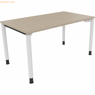 4003969081734 - Schreibtisch All in One 810038471 höhenverstellbar 68-82cm (H) rechteckig eiche natur verkehrsweiß 4003969081734 Soennecken 4003969081734 - Schreibtisch All in One 810038471 höhenverstellbar 68-82cm (H) rechteckig eiche natur verkehrsweiß 4003969081734 Soennecken