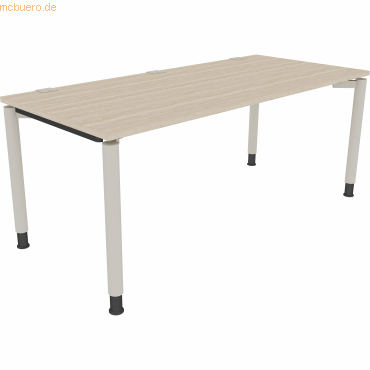 4003969081758 - Schreibtisch All in One 810039271 höhenverstellbar 68-82cm (H) rechteckig eiche natur silberaluminium 4003969081758 Soennec 4003969081758 - Schreibtisch All in One 810039271 höhenverstellbar 68-82cm (H) rechteckig eiche natur silberaluminium 4003969081758 Soennec