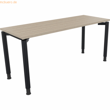 4003969081789 - Schreibtisch All in One 810039171 höhenverstellbar 68-82cm (H) rechteckig eiche natur anthrazit metallic 4003969081789 Soen 4003969081789 - Schreibtisch All in One 810039171 höhenverstellbar 68-82cm (H) rechteckig eiche natur anthrazit metallic 4003969081789 Soen