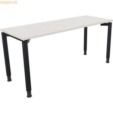 4003969081819 - Schreibtisch All in One 810039101 höhenverstellbar 68-82cm (H) rechteckig diamant weiß   anthrazit metallic 4003969081819 Soe