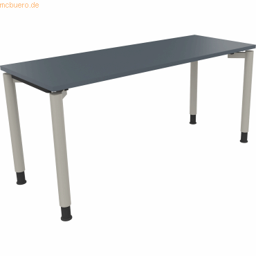 4003969081833 - Schreibtisch All in One 810039282 höhenverstellbar 68-82cm (H) rechteckig lavagrau silberaluminium 4003969081833 Soennecken 4003969081833 - Schreibtisch All in One 810039282 höhenverstellbar 68-82cm (H) rechteckig lavagrau silberaluminium 4003969081833 Soennecken