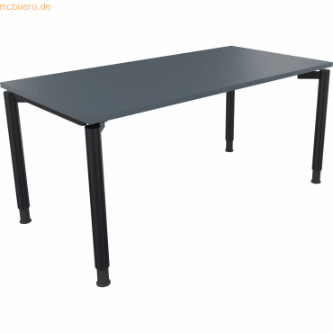 4003969081918 - Schreibtisch All in One 810039782 höhenverstellbar 68-82cm (H) rechteckig lavagrau   anthrazitmetallic 4003969081918 Soenneck