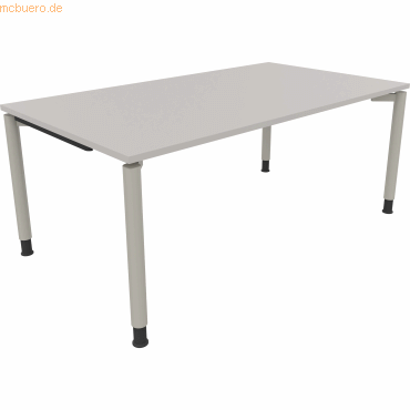 4003969082069 - Schreibtisch All in One 810040481 höhenverstellbar 68-82cm (H) rechteckig lichtgrau   silberaluminium 4003969082069 Soennecke