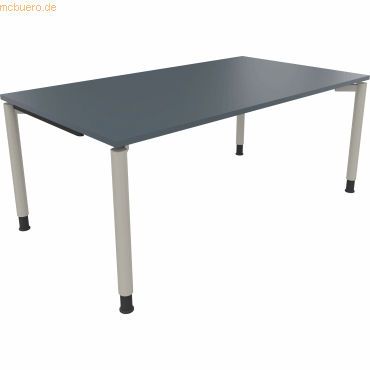 4003969082083 - Schreibtisch All in One 810040482 höhenverstellbar 68-82cm (H) rechteckig lavagrau   silberaluminium 4003969082083 Soennecken