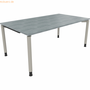 4003969082137 - Schreibtisch All in One 810040483 höhenverstellbar 68-82cm (H) rechteckig beton hell   silberaluminium 4003969082137 Soenneck
