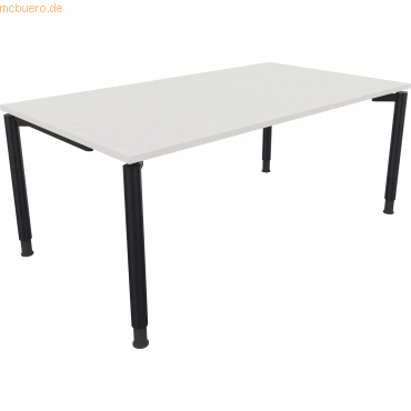 4003969082175 - Schreibtisch All in One 810040301 höhenverstellbar 68-82cm (H) rechteckig diamantweiß   anthrazitmetallic 4003969082175 Soenn