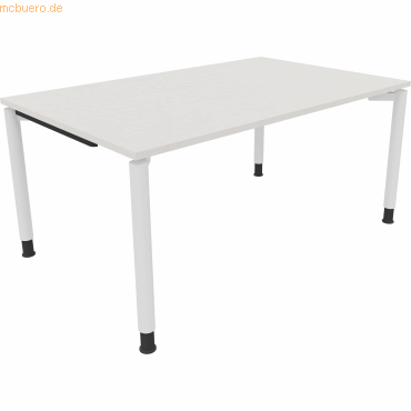 4003969082212 - Schreibtisch All in One 810039001 höhenverstellbar 68-82cm (H) rechteckig diamantweiß   verkehrsweiß 4003969082212 Soennecken