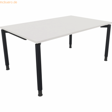 4003969082274 - Schreibtisch All in One 810038801 höhenverstellbar 68-82cm (H) rechteckig diamantweiß   anthrazitmetallic 4003969082274 Soenn