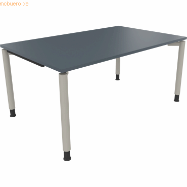 4003969082311 - Schreibtisch All in One 810038982 höhenverstellbar 68-82cm (H) rechteckig lavagrau   silberaluminium 4003969082311 Soennecken