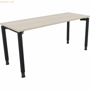 4003969082342 - Schreibtisch All in One 810039172 höhenverstellbar 68-82cm (H) rechteckig akazie hell anthrazit metallic 4003969082342 Soen 4003969082342 - Schreibtisch All in One 810039172 höhenverstellbar 68-82cm (H) rechteckig akazie hell anthrazit metallic 4003969082342 Soen