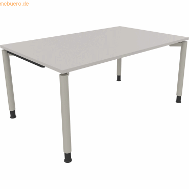 4003969082359 - Schreibtisch All in One 810038981 höhenverstellbar 68-82cm (H) rechteckig lichtgrau   silberaluminium 4003969082359 Soennecke