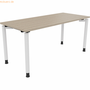 4003969082489 - Schreibtisch All in One 810039671 höhenverstellbar 68-82cm (H) rechteckig eiche natur verkehrsweiß 4003969082489 Soennecken 4003969082489 - Schreibtisch All in One 810039671 höhenverstellbar 68-82cm (H) rechteckig eiche natur verkehrsweiß 4003969082489 Soennecken