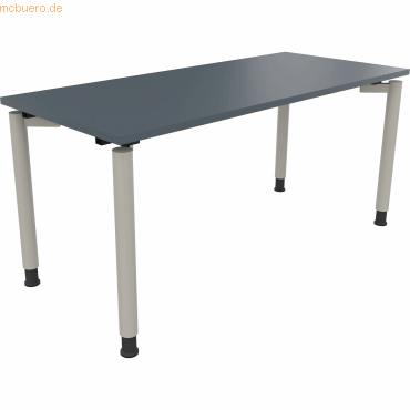 4003969082502 - Schreibtisch All in One 810039582 höhenverstellbar 68-82cm (H) rechteckig lavagrau silberaluminium 4003969082502 Soennecken 4003969082502 - Schreibtisch All in One 810039582 höhenverstellbar 68-82cm (H) rechteckig lavagrau silberaluminium 4003969082502 Soennecken