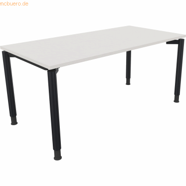 4003969082571 - Schreibtisch All in One 810039701 höhenverstellbar 68-82cm (H) rechteckig diamantweiß   anthrazitmetallic 4003969082571 Soenn