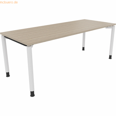 4003969082892 - Schreibtisch All in One 810042971 höhenverstellbar 68-82cm (H) rechteckig eiche natur verkehrsweiß 4003969082892 Soennecken 4003969082892 - Schreibtisch All in One 810042971 höhenverstellbar 68-82cm (H) rechteckig eiche natur verkehrsweiß 4003969082892 Soennecken