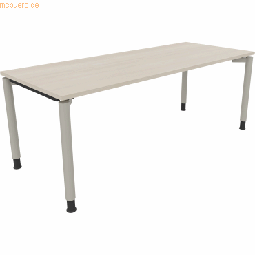 4003969082908 - Schreibtisch All in One 810042872 höhenverstellbar 68-82cm (H) rechteckig akazie hell silberaluminium 4003969082908 Soennec 4003969082908 - Schreibtisch All in One 810042872 höhenverstellbar 68-82cm (H) rechteckig akazie hell silberaluminium 4003969082908 Soennec