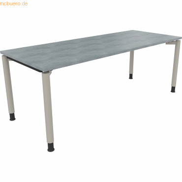 4003969082922 - Schreibtisch All in One 810042883 höhenverstellbar 68-82cm (H) rechteckig beton hell silberaluminium 4003969082922 Soenneck 4003969082922 - Schreibtisch All in One 810042883 höhenverstellbar 68-82cm (H) rechteckig beton hell silberaluminium 4003969082922 Soenneck