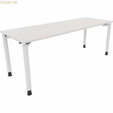 4003969082991 - Schreibtisch All in One 810042601 höhenverstellbar 68-82cm (H) rechteckig diamant weiß   verkehrsweiß 4003969082991 Soennecke